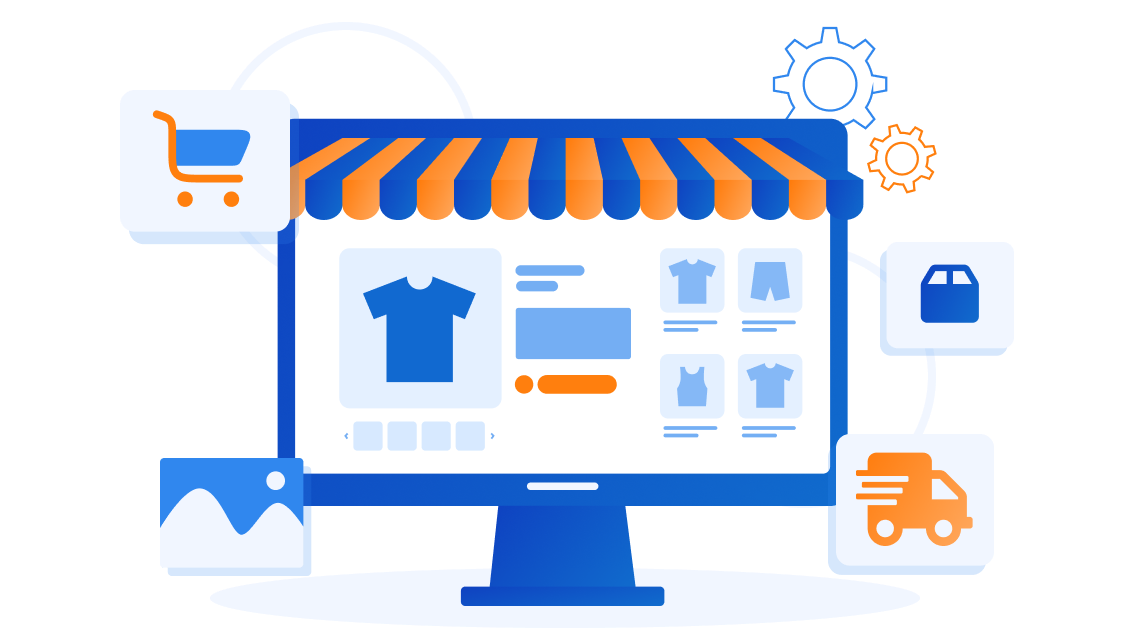 Custom features for e-commerce sites