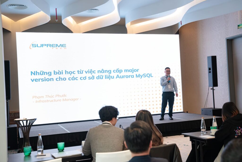 Mr Phuoc shared the lesson learned from Aurora MySQL upgrades